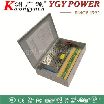 Metal Box 12V 10A power supply 9CH/18CH centralized self-recovery power adapter for CCTV System